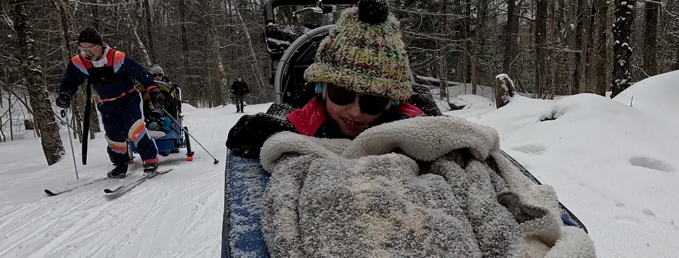 Lena Maun-DeSantis's daughter Maren enjoying a day out skiing.