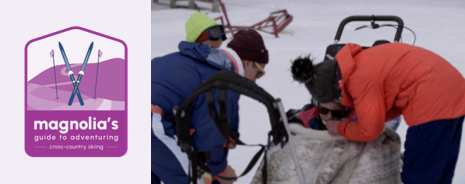 Lena Maun-DeSantis's daughter Maren enjoying a day out skiing.